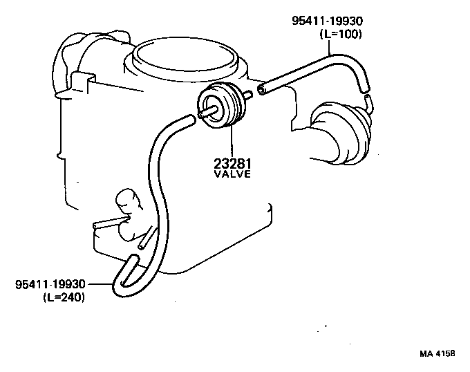 25751-43010 CLAMP, VACUUM CONTROL VALVE, NO.1 product image