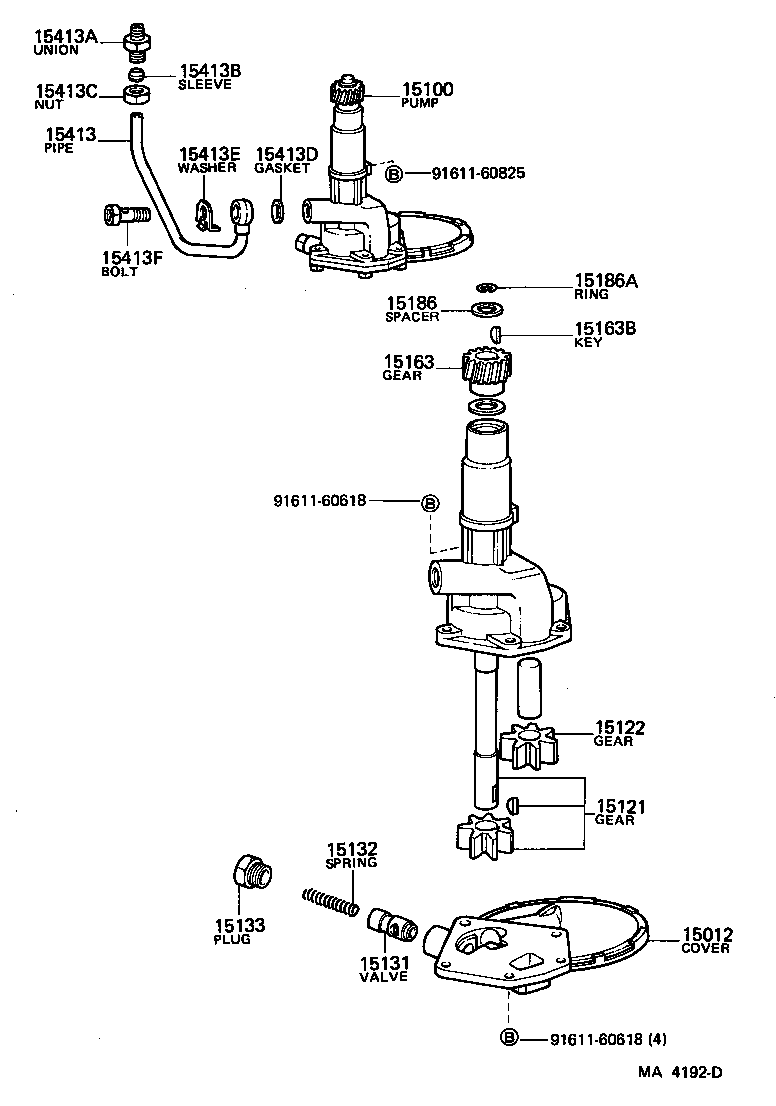 15104-54033 STRAINER SUB-ASSY, OIL product image