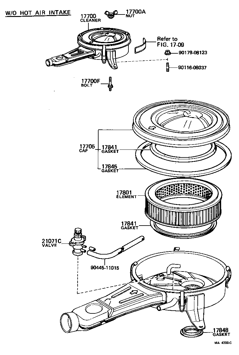17841-54010 GASKET, FILTER ELEMENT product image