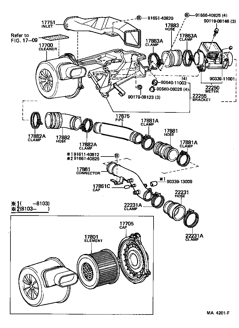 17700-44491 CLEANER ASSY, AIR product image