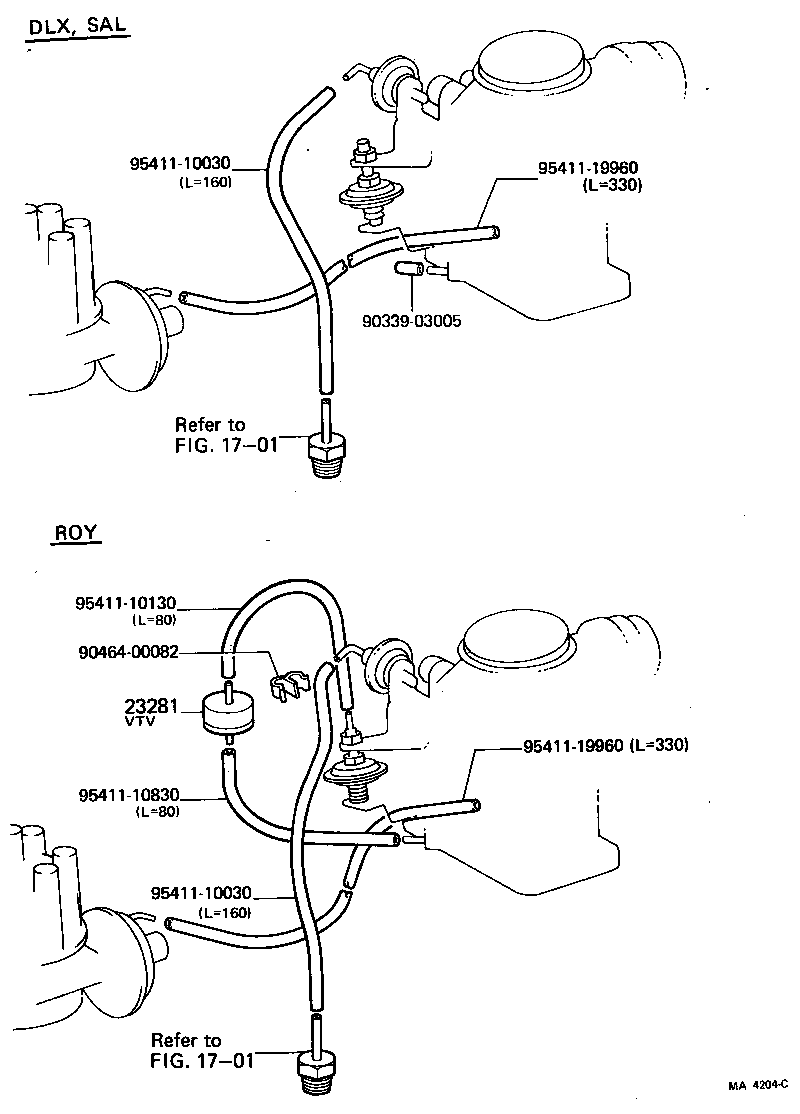 25751-43010 CLAMP, VACUUM CONTROL VALVE, NO.1 product image