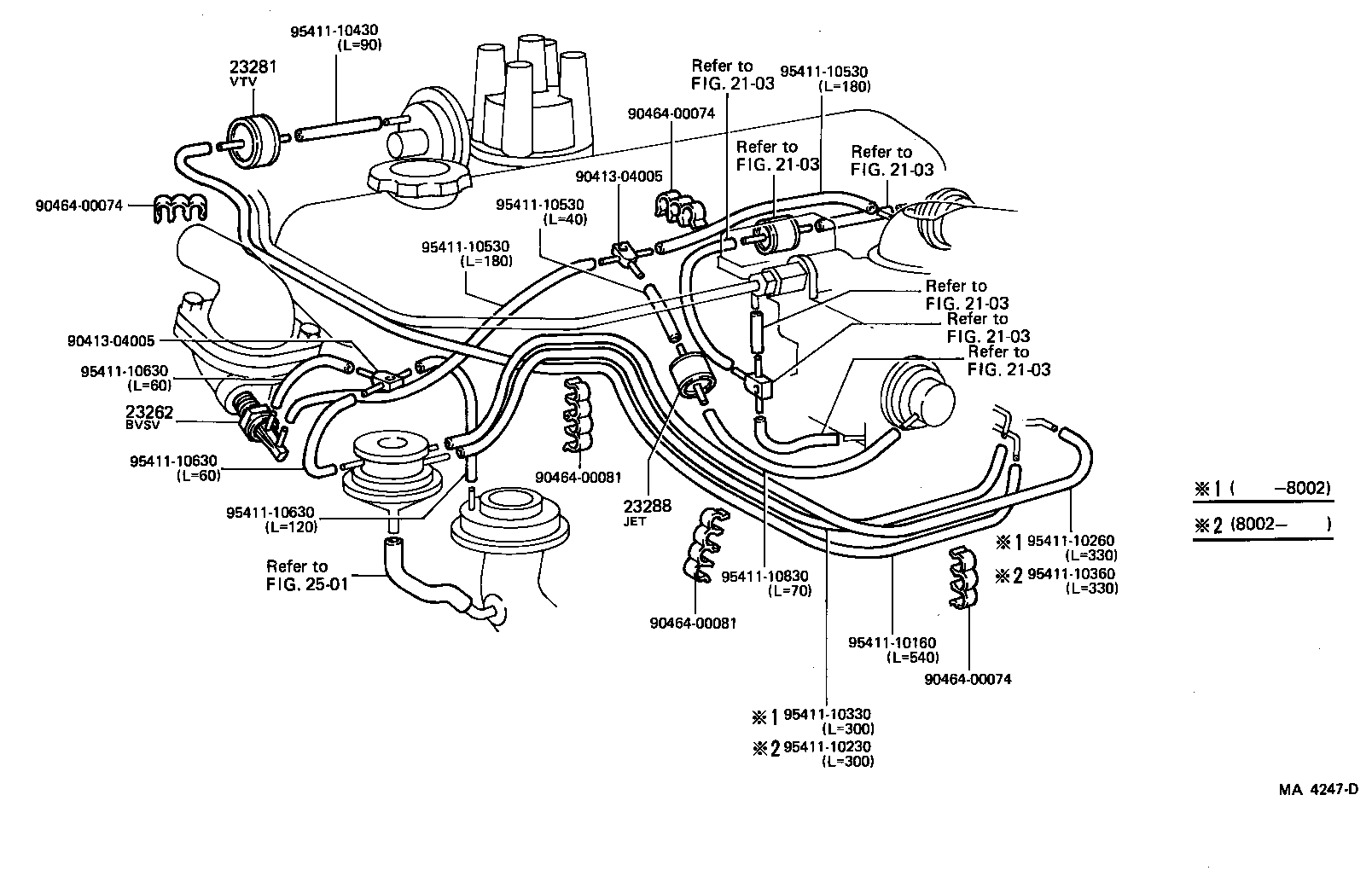 17303-18010 PIPE SUB-ASSY, AIR, NO.1 product image