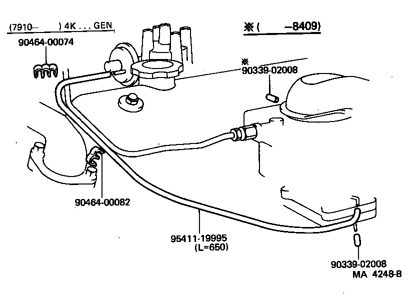 17303-71030 PIPE SUB-ASSY, AIR, NO.1 product image