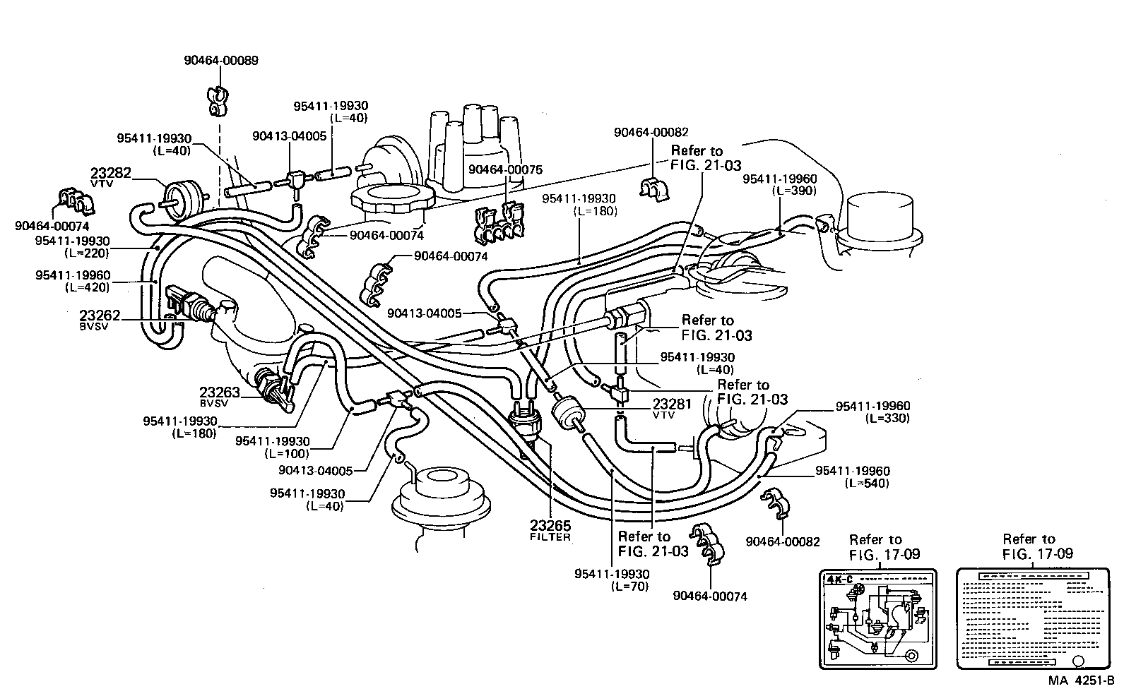 17303-71030 PIPE SUB-ASSY, AIR, NO.1 product image