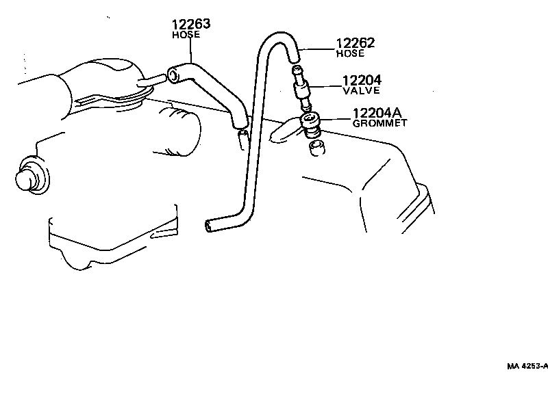 12262-26010 HOSE, VENTILATION, NO.3 product image