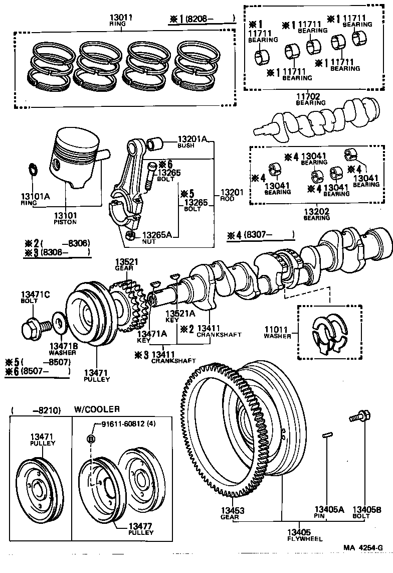 88451-27010 PULLEY, CRANKSHAFT, NO.2 product image