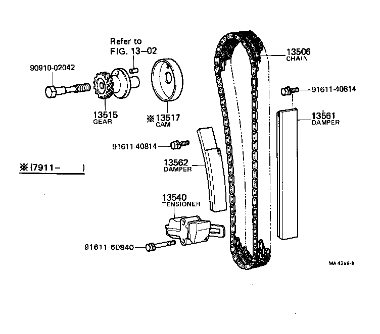 13515-38010 GEAR, DISTRIBUTOR DRIVE product image