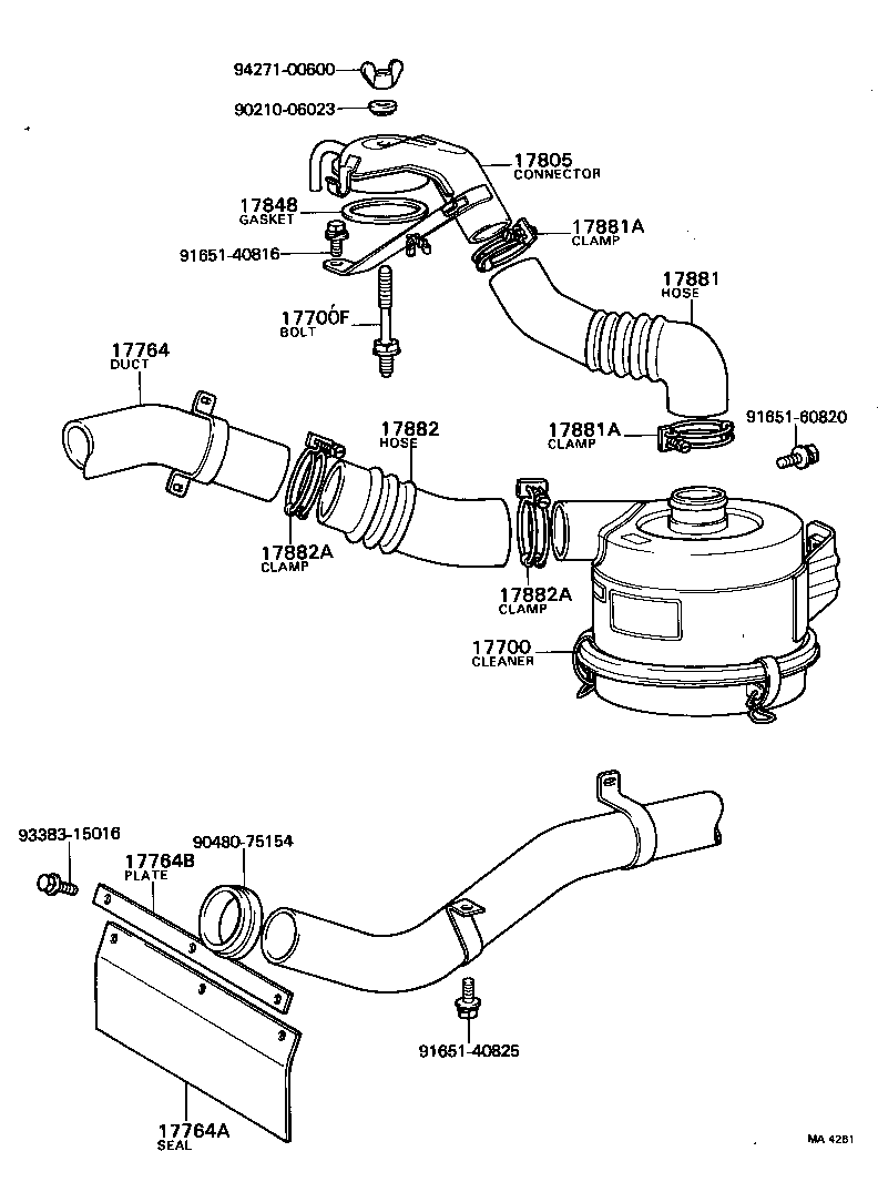 17700-38071 CLEANER ASSY, AIR product image