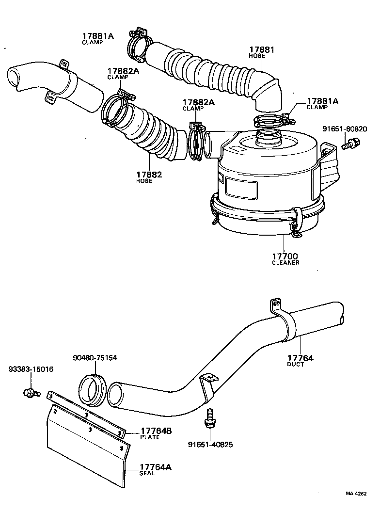17700-38071 CLEANER ASSY, AIR product image