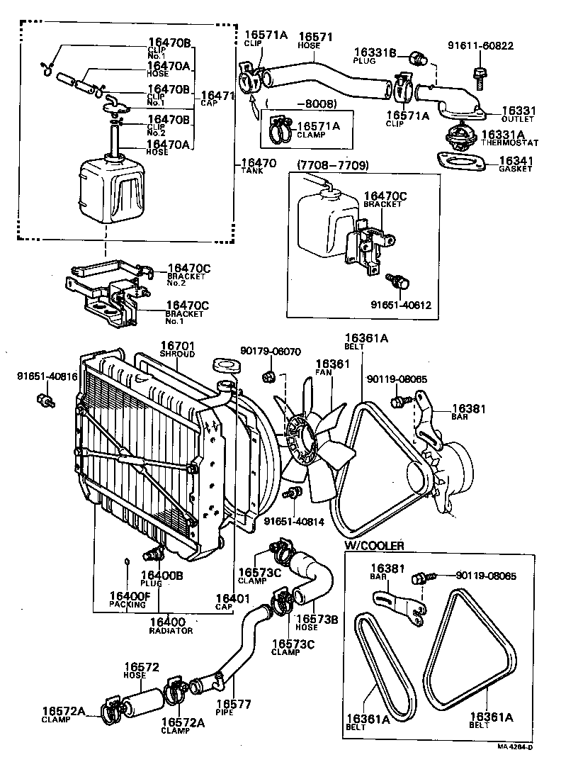 88688-36060 BAR, FAN BELT ADJUSTING product image