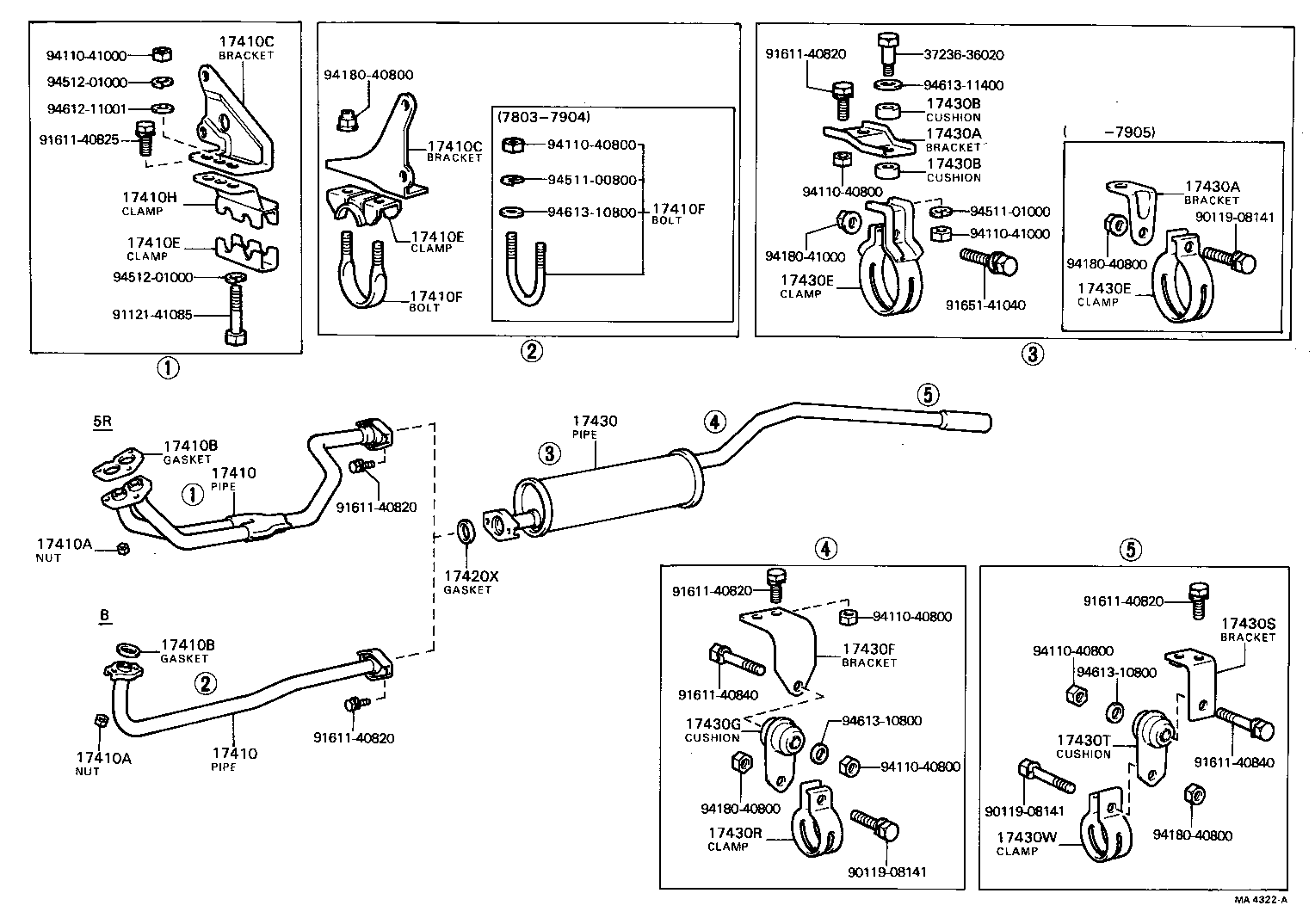 17430-56100 PIPE ASSY, EXHAUST, TAIL product image