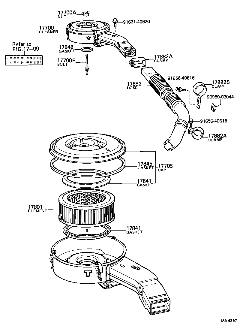 17700-45202 CLEANER ASSY, AIR product image