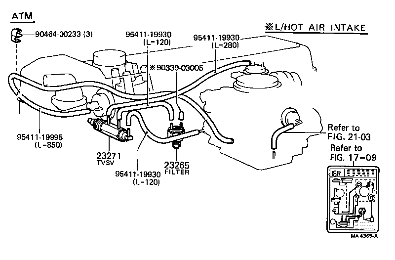 25709-38010 VALVE SUB-ASSY, HIGH ALTITUDE COMPENSATOR product image