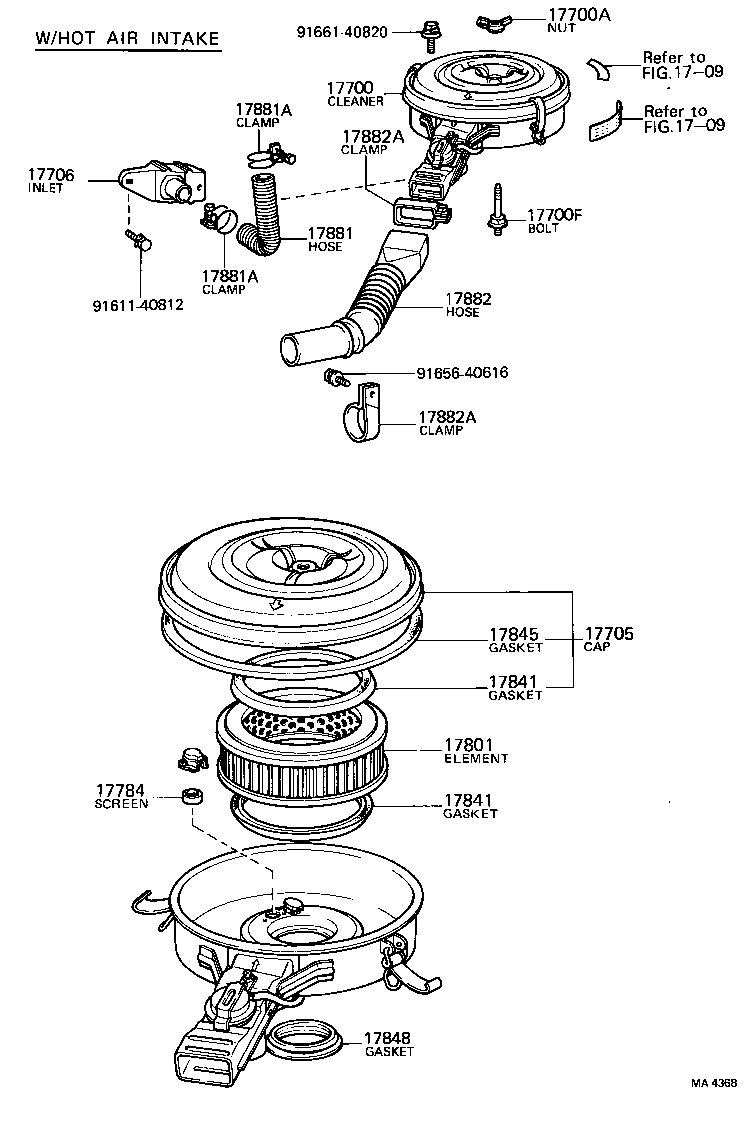 17700-45202 CLEANER ASSY, AIR product image