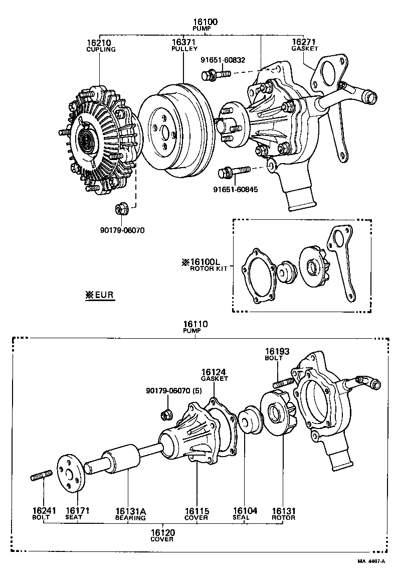 16109-34120 PUMP SUB-ASSY, WATER product image
