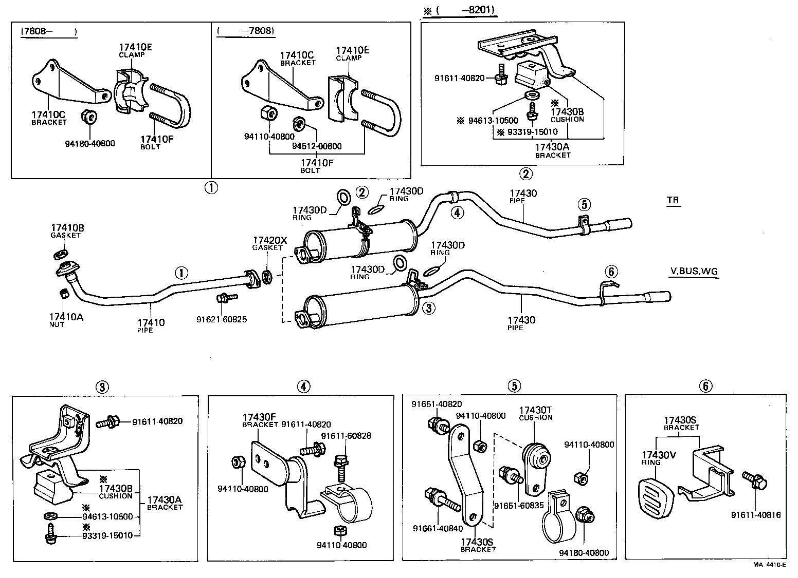 17430-31130 PIPE ASSY, EXHAUST, TAIL product image