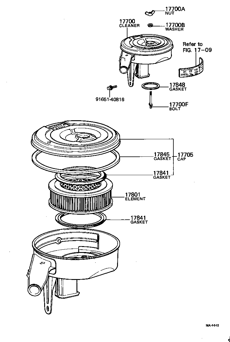 17841-24020 GASKET, FILTER ELEMENT product image