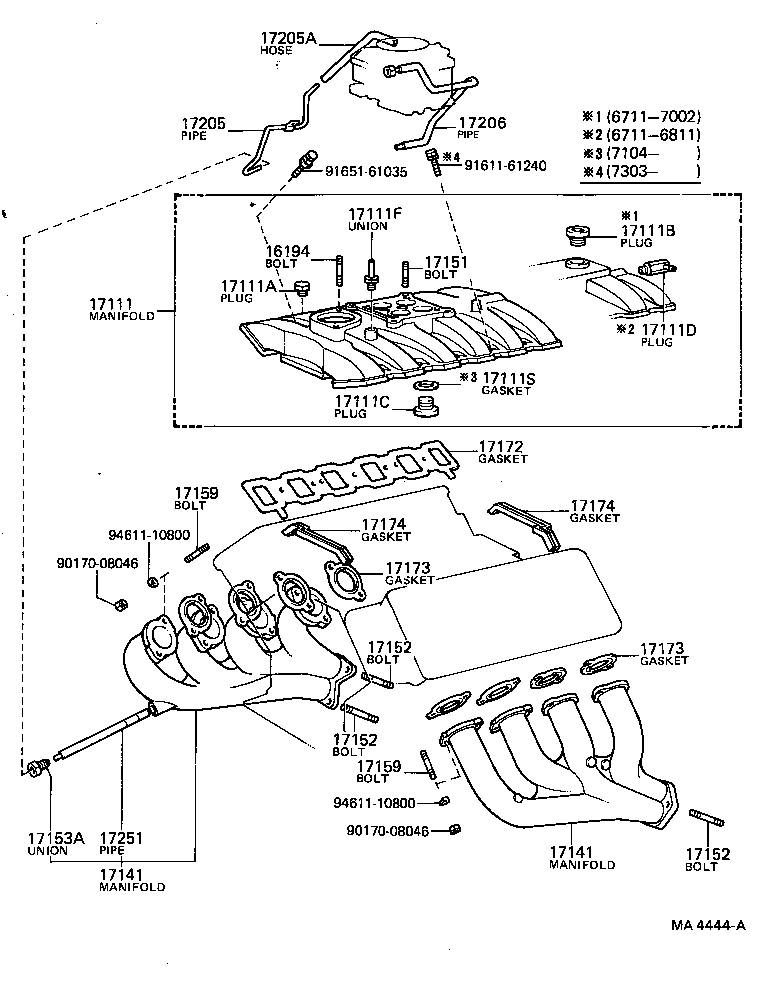 17101-52010 MANIFOLD, INTAKE product image
