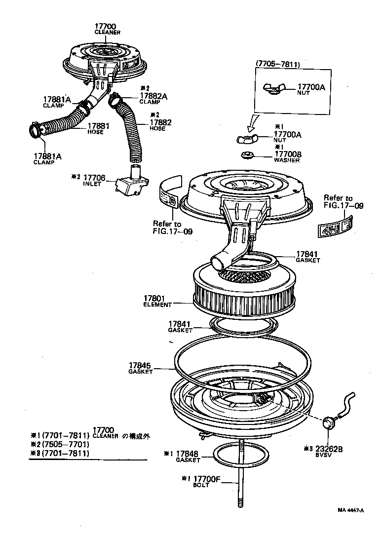 17700-52011 CLEANER ASSY, AIR product image