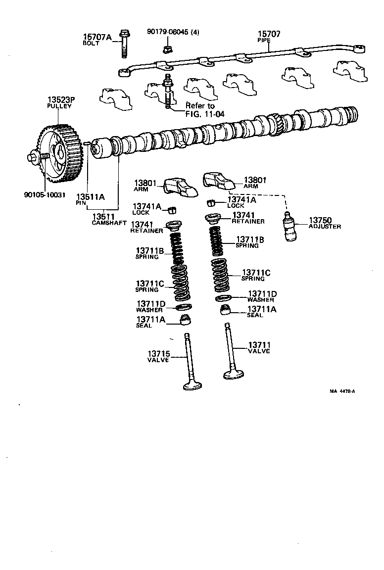 13501-54010 CAMSHAFT product image