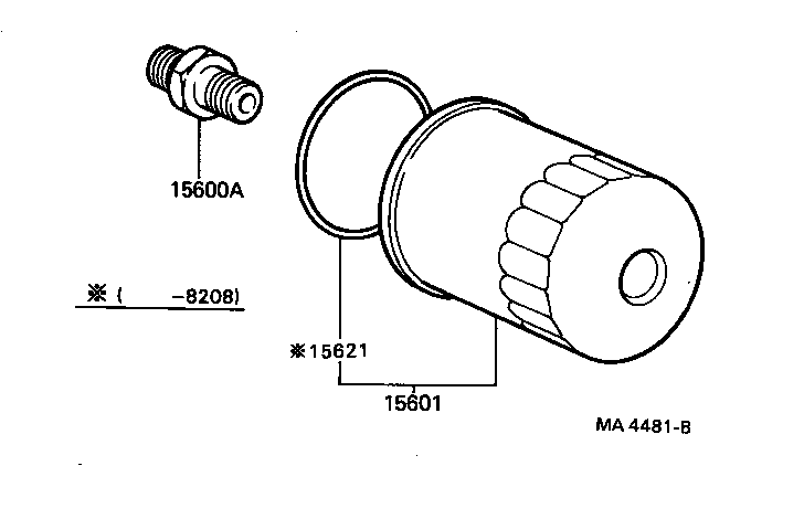 15601-44011 FILTER SUB-ASSY, OIL product image