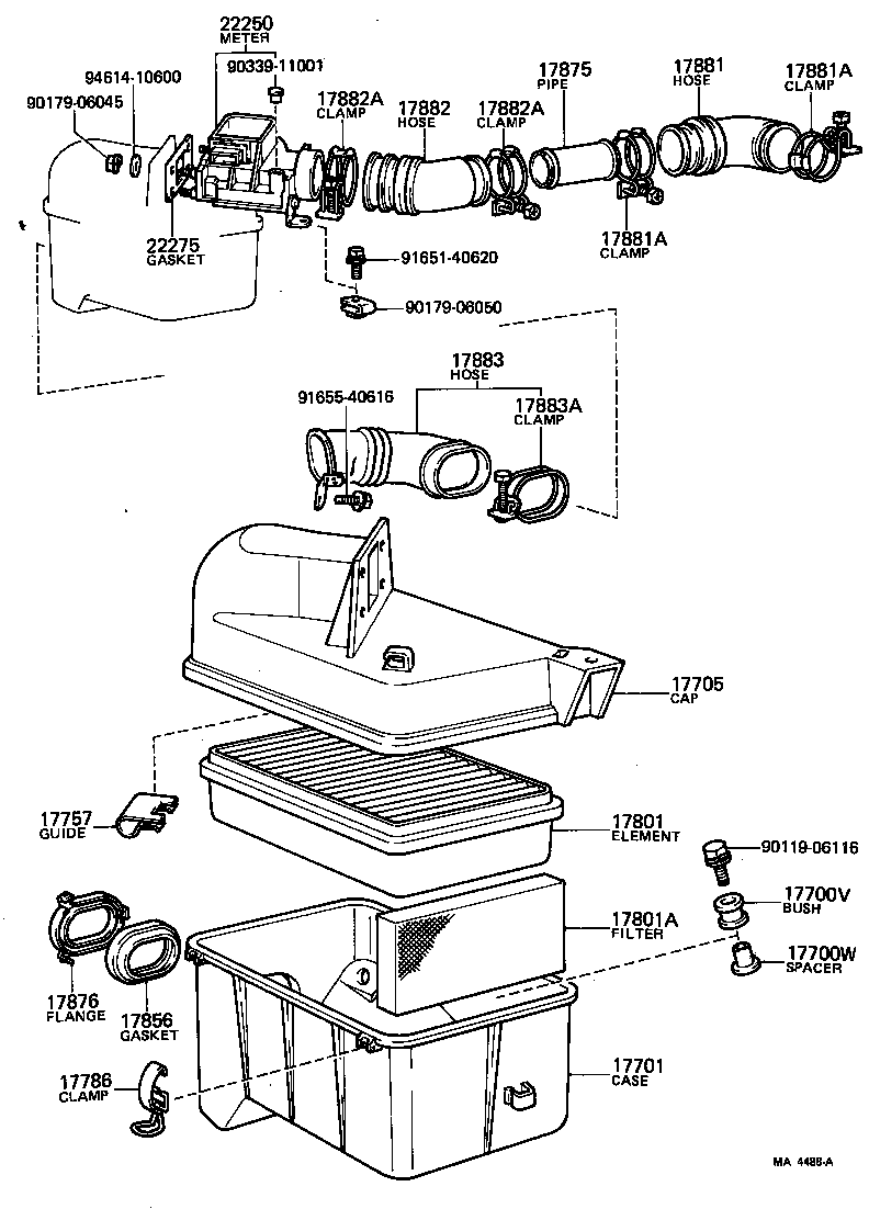 17700-34650 CLEANER ASSY, AIR product image