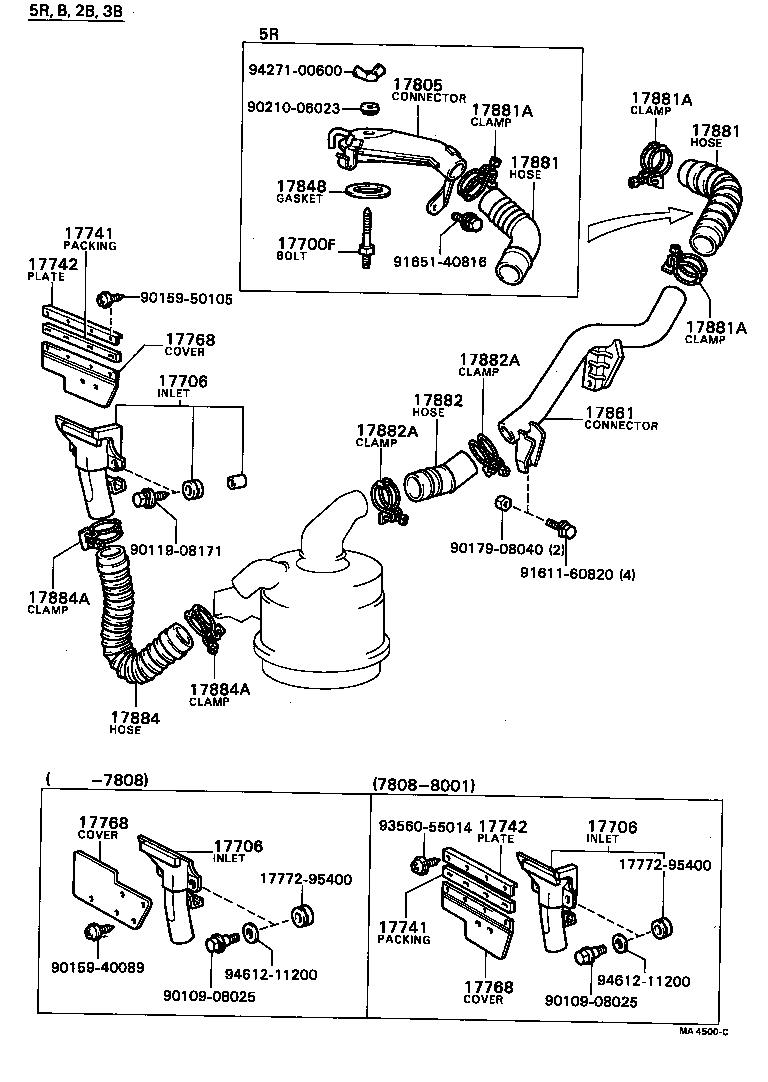 17700-56280 CLEANER ASSY, AIR product image