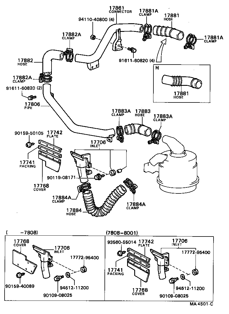 17700-56280 CLEANER ASSY, AIR product image