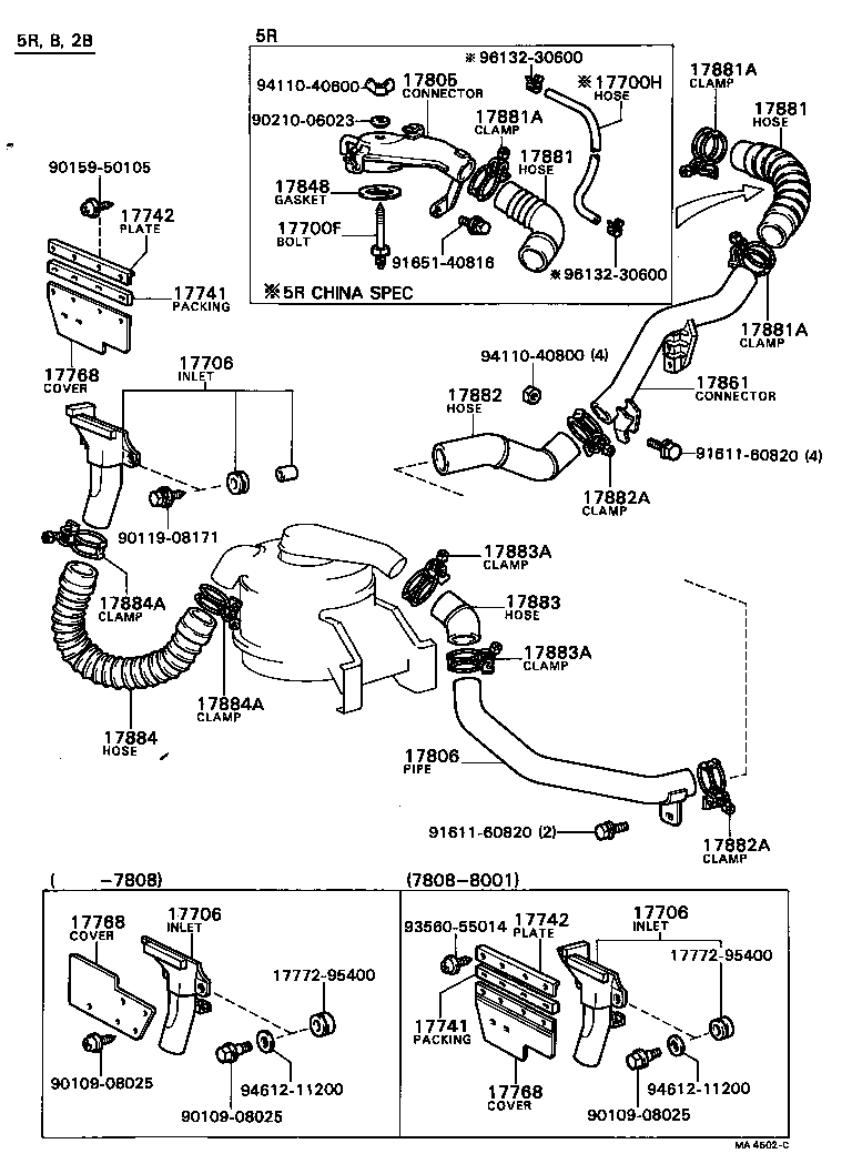 17700-56280 CLEANER ASSY, AIR product image