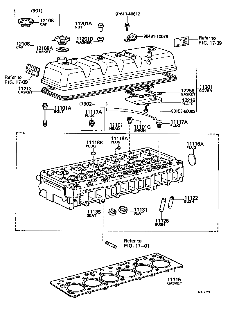 11201-60210 COVER SUB-ASSY, CYLINDER HEAD product image