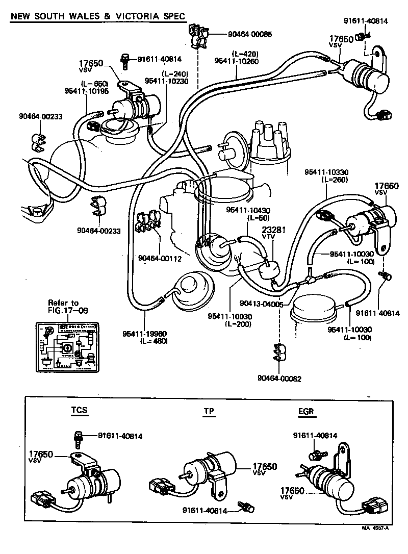89570-26010 VALVE ASSY, VACUUM SWITCHING product image
