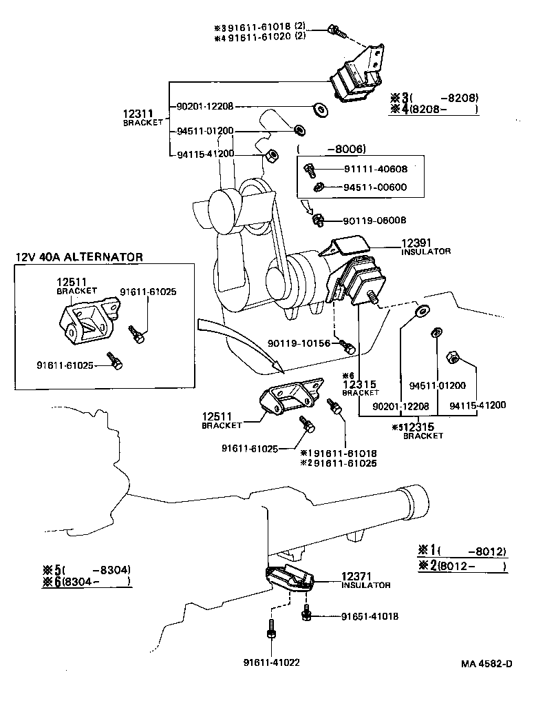 12301-29016 BRACKET, ENGINE MOUNTING, FRONT NO.1 RH product image