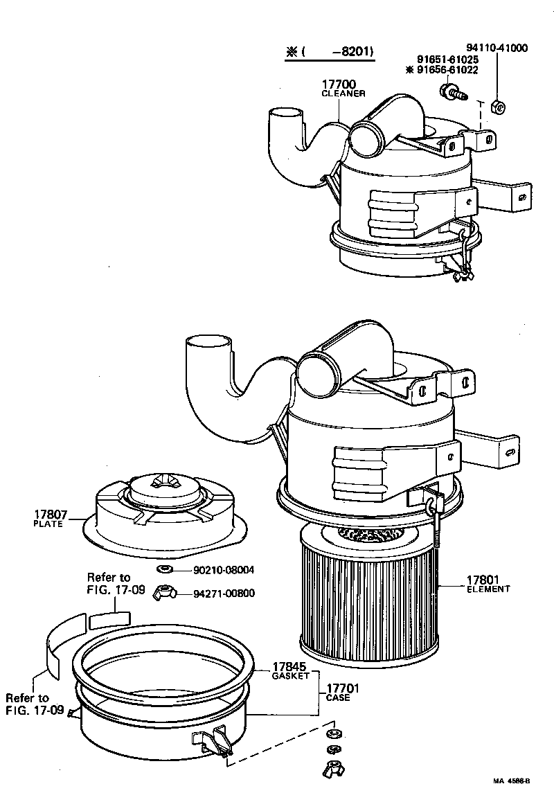 17703-48020 CAP SUB-ASSY, AIR CLEANER product image