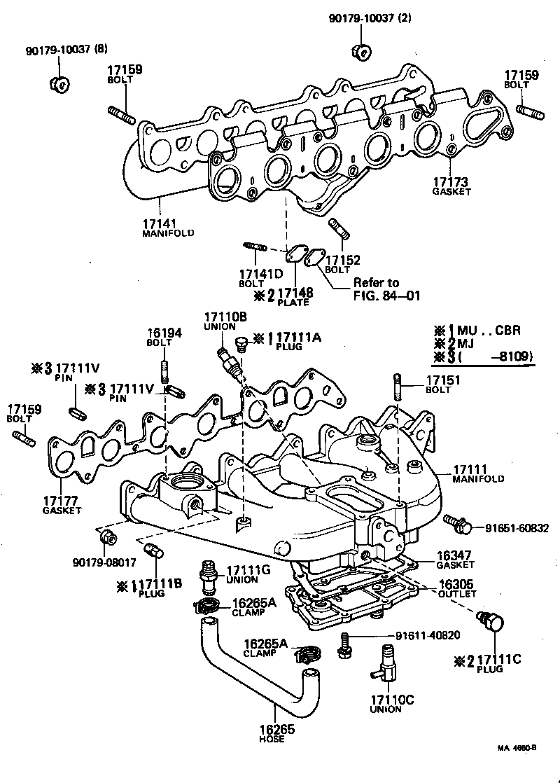 17118-70020 STAY, MANIFOLD product image
