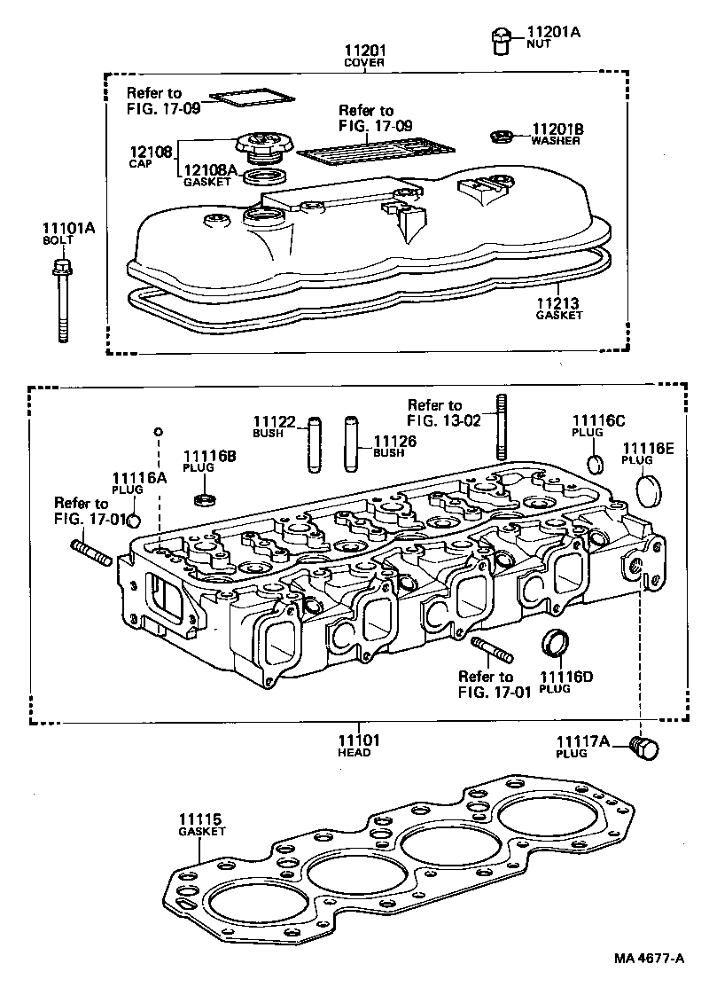 11101-61021 HEAD SUB-ASSY, CYLINDER product image