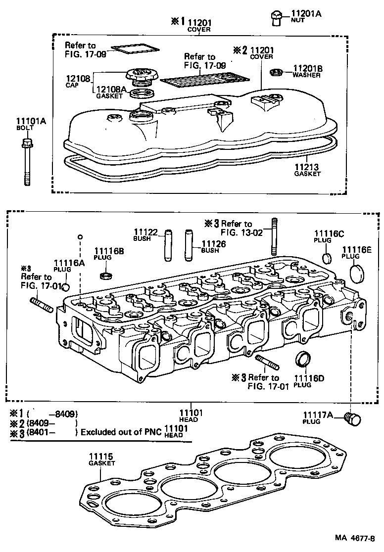 Toyota 11213-68010 GASKET, CYLINDER HEAD COVER