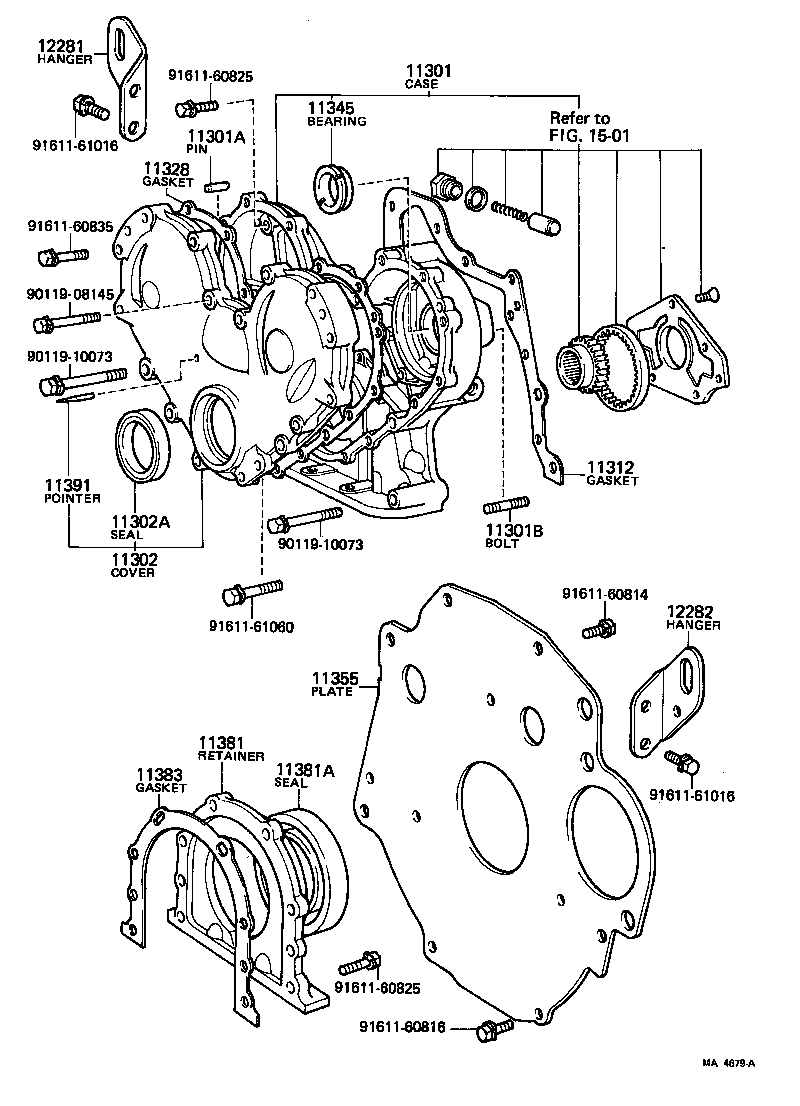 11338-38020 GASKET, TIMING CHAIN COVER, NO.2 product image