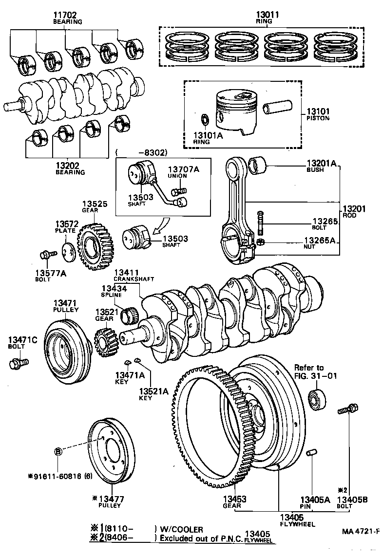 13470-56080 PULLEY, CRANKSHAFT product image