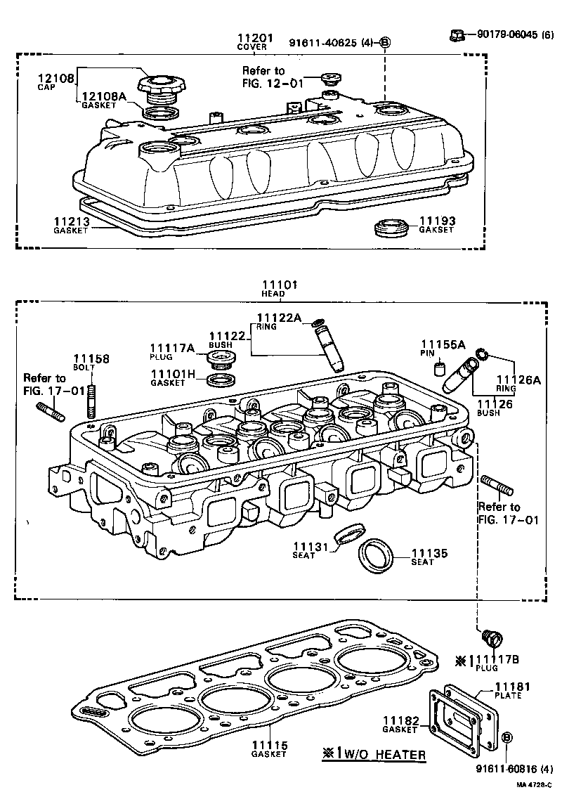 11117-63010 GASKET, CAMSHAFT HOUSING REAR COVER product image