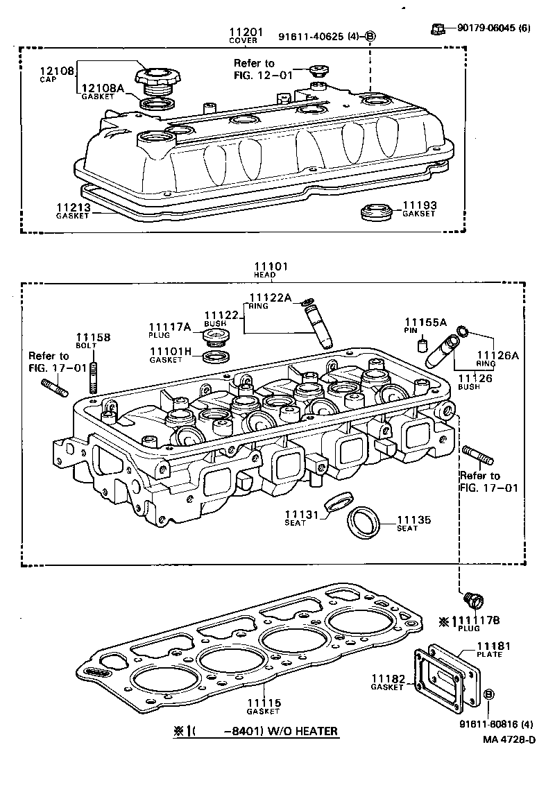 11101-29229 HEAD SUB-ASSY, CYLINDER product image