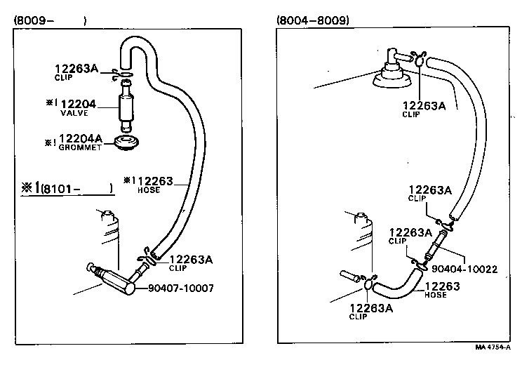12261-31020 HOSE, VENTILATION, NO.3 product image