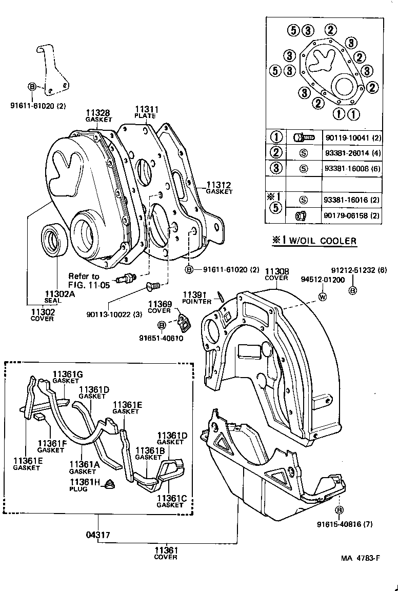 31104-60030 COVER, FLYWHEEL HOUSING UNDER product image