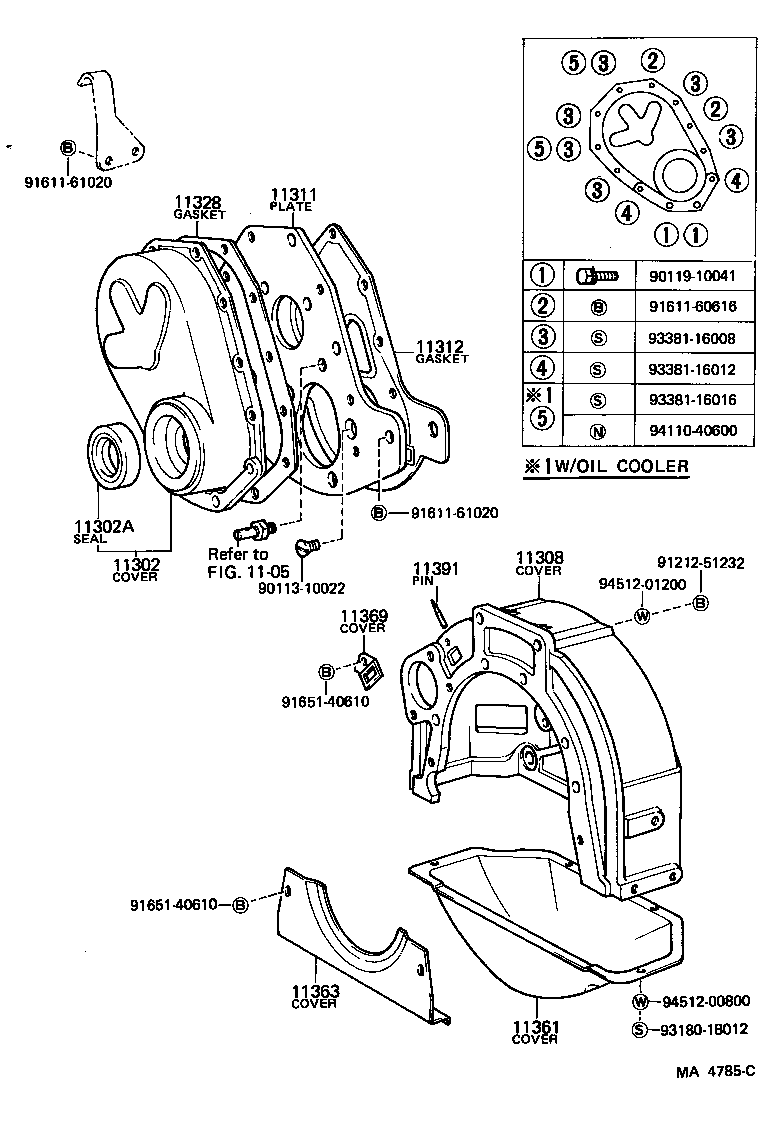 31111-60090 COVER SUB-ASSY, FLYWHEEL HOUSING product image