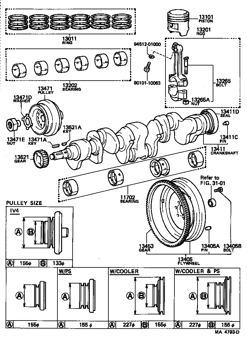 13470-60061 PULLEY, CRANKSHAFT product image