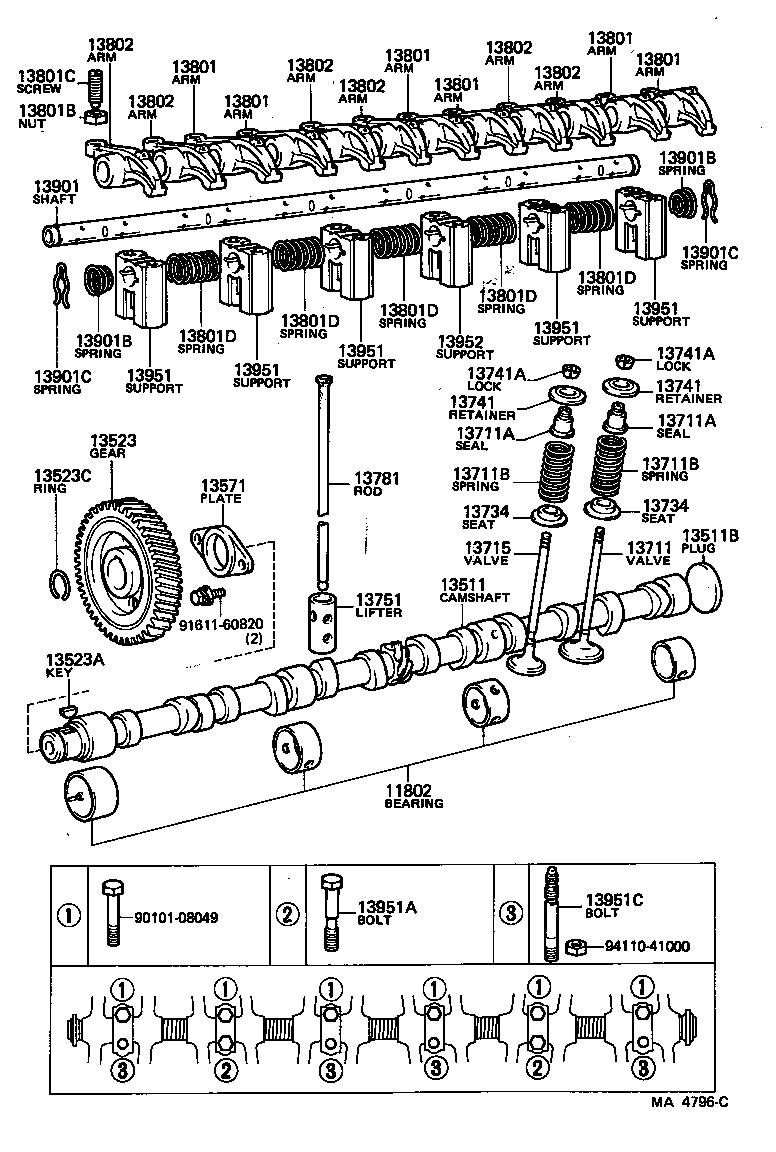 Toyota 13711-68010 VALVE, INTAKE