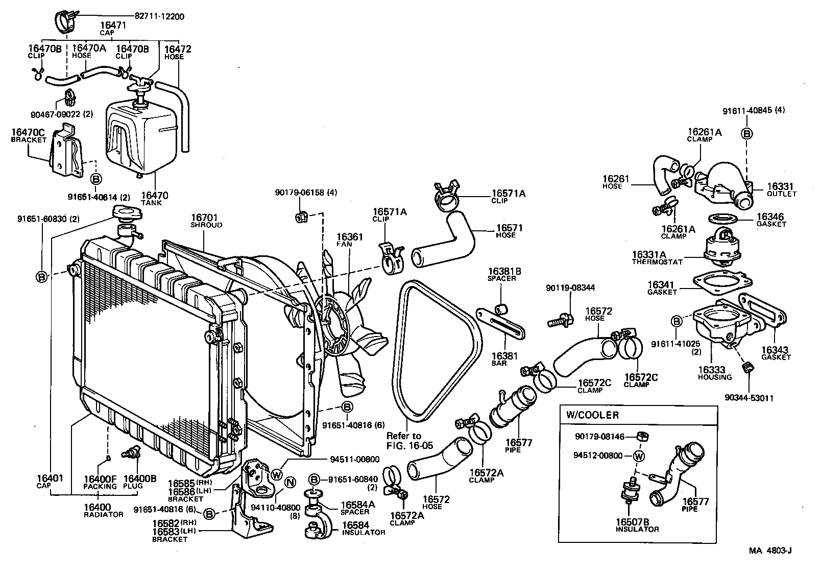 07042-81525 BAR, FAN BELT ADJUSTING product image