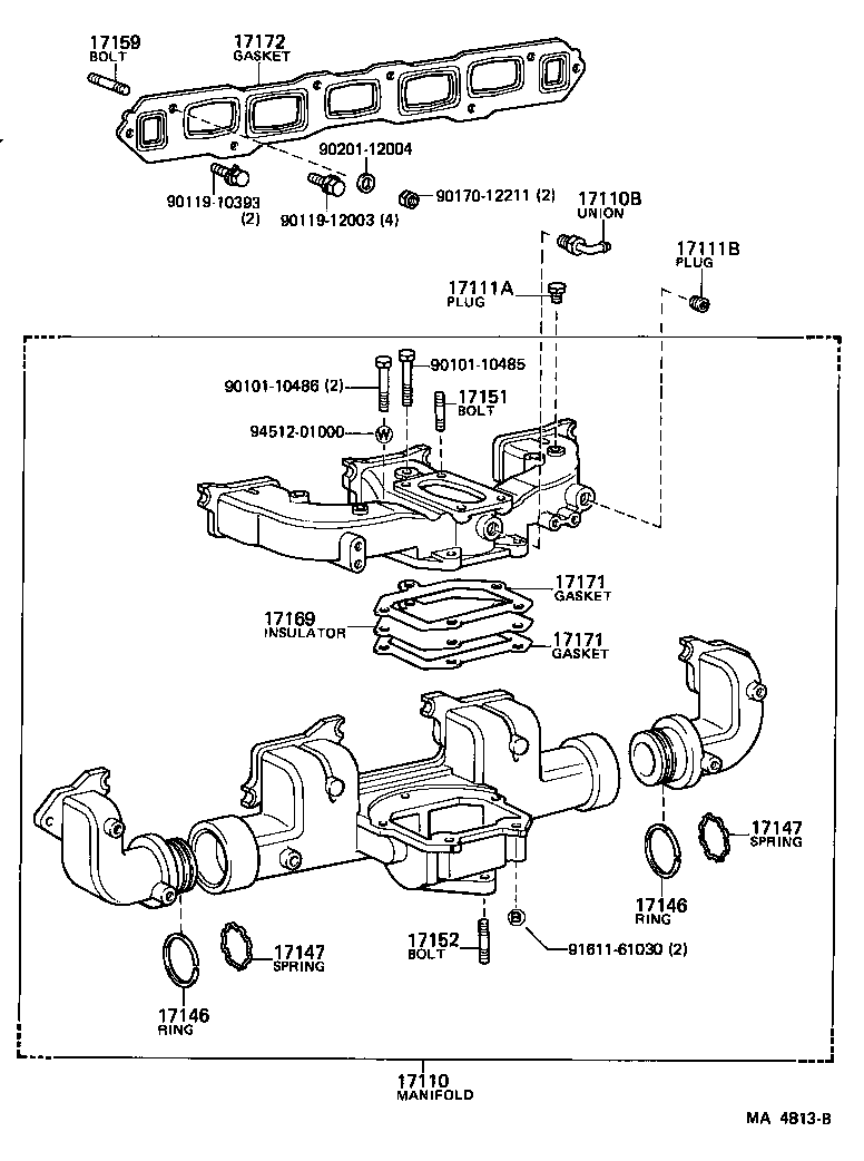17111-56120 MANIFOLD, INTAKE product image