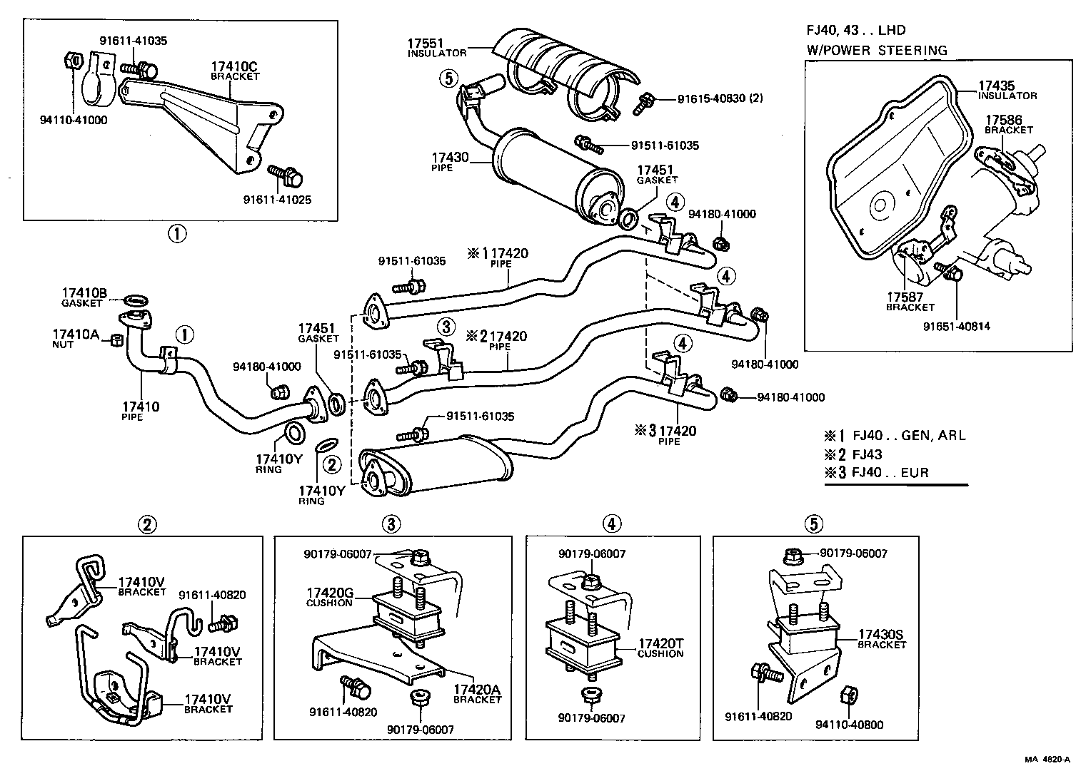 17430-61030 PIPE ASSY, EXHAUST, TAIL product image
