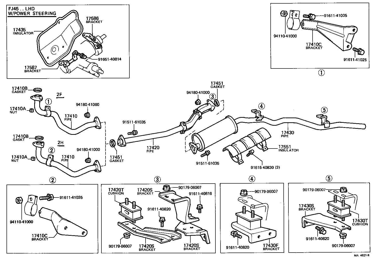 17430-61030 PIPE ASSY, EXHAUST, TAIL product image