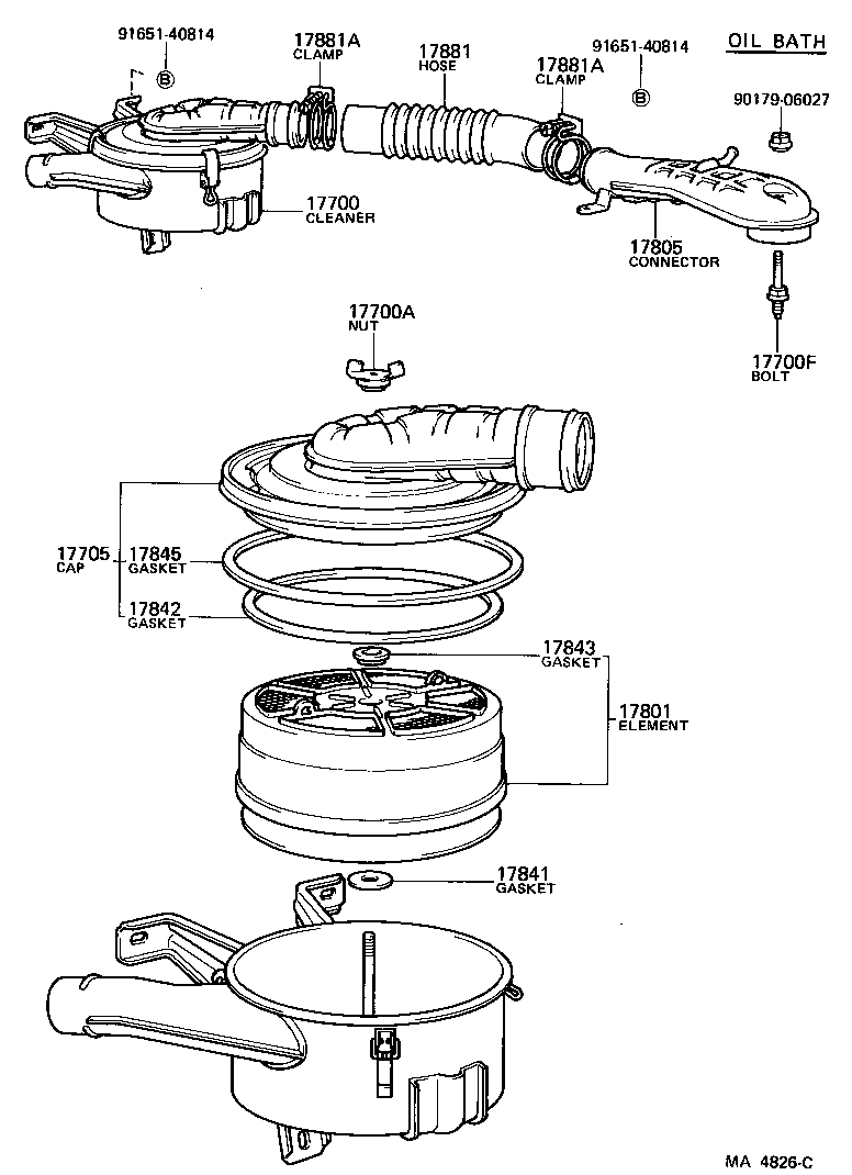 53208-90A00 DUCT, COOL AIR INTAKE, NO.2 product image